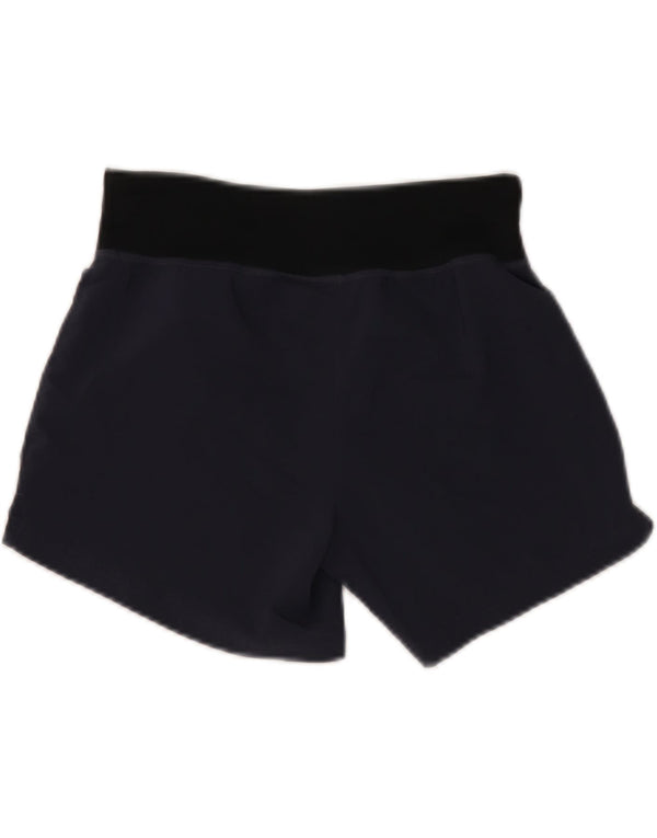 Reebok Damen Sportshorts UK 4/6 XS Marineblau Colourblock Polyester