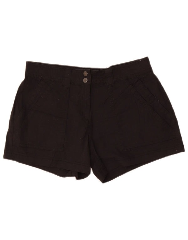 Mountain Warehouse Chino-Shorts für Damen, UK 10, Größe S, W28, schwarze Baumwolle