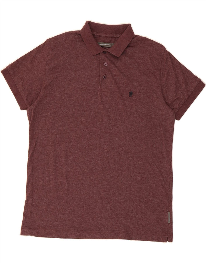 FRENCH CONNECTION Mens Polo Shirt Large Burgundy Cotton Vintage French Connection and Second-Hand French Connection from Messina Hembry 
