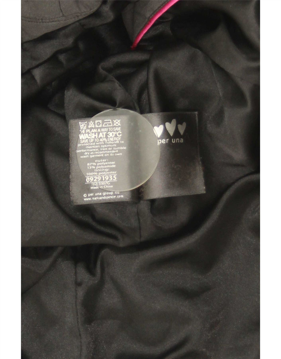 Marks & Spencer Damen Wattierte Weste UK 18 XL Schwarz Polyester