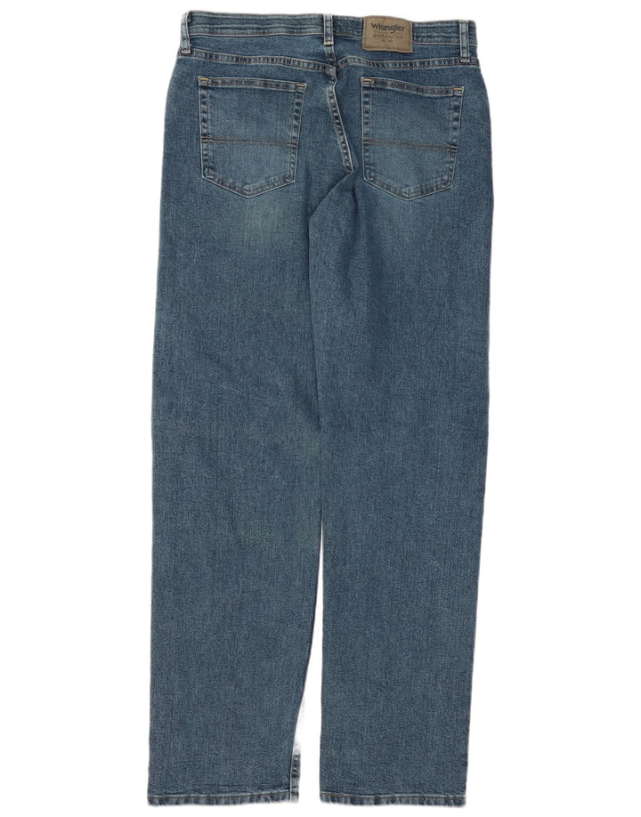 Wrangler Herren Straight Jeans W32 L34 Blaue Baumwolle