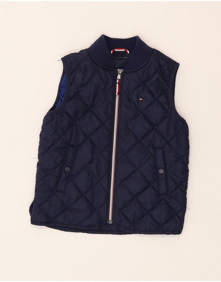 Tommy Hilfiger Wattierte Weste für Mädchen, 5–6 Jahre, Marineblau, Polyester