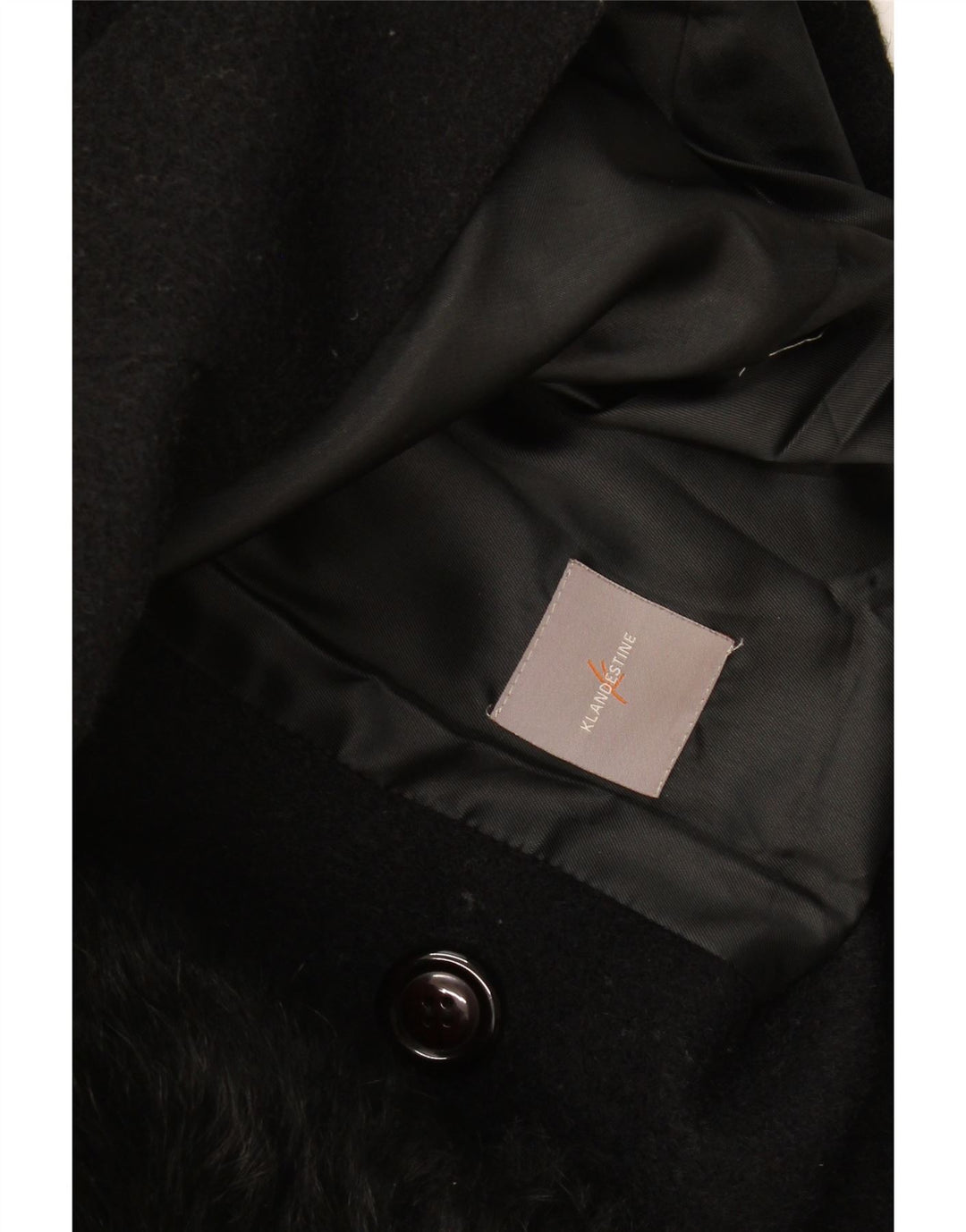 Vintage Damen 1 Knopf Blazer Jacke UK 14 Medium Schwarz
