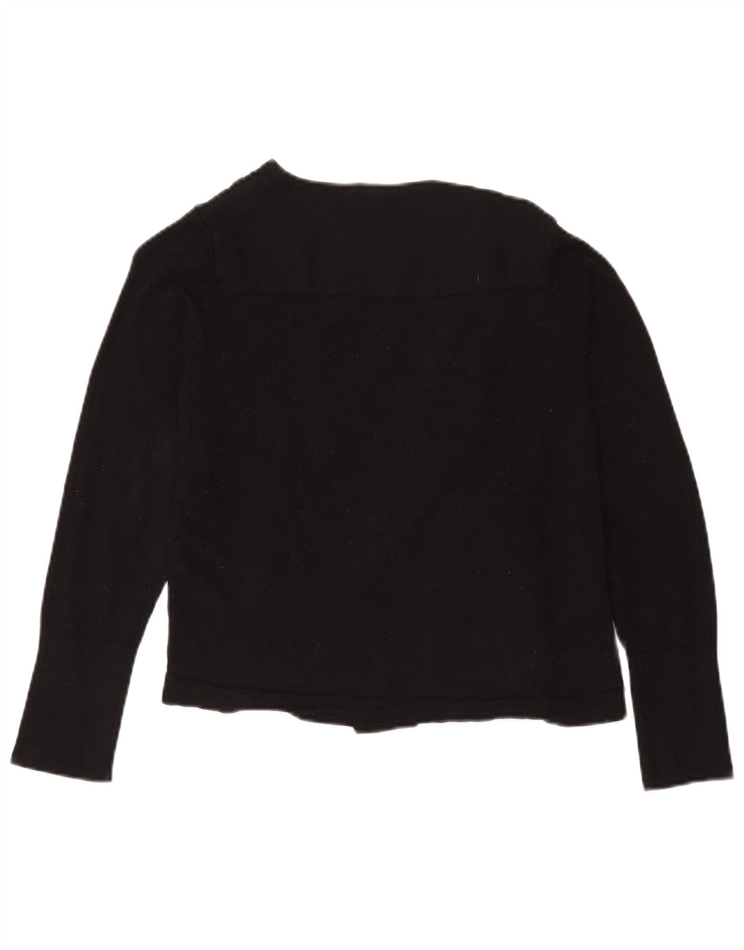 Marks & Spencer Damen Per Una Cardigan Top UK 12 Mittelschwarze Viskose