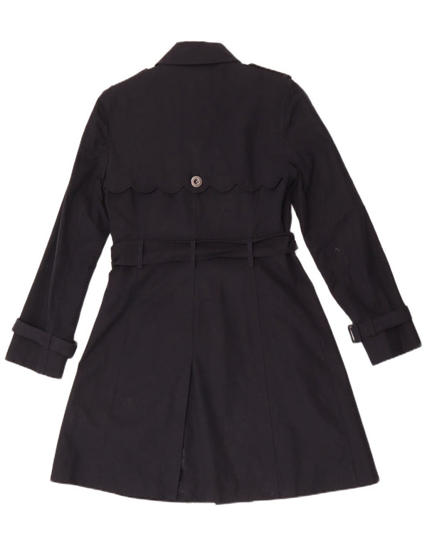 Hobbs Damen Trenchcoat UK 8 Small Marineblau Polyester