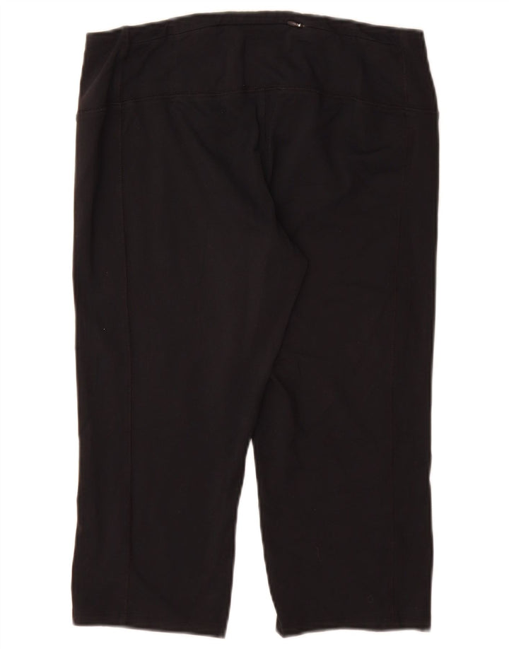 Marks & Spencer Damen Capri-Leggings UK 16 Large Schwarz Polyamid