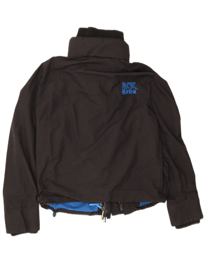 Superdry Damen The Windcheater Bomberjacke UK 18 XL Schwarz Nylon