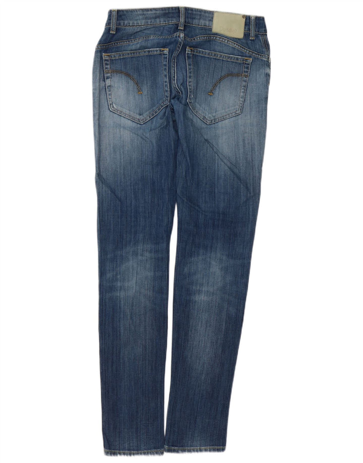 Dondup Damen Skinny Jeans W30 L34 Blaue Baumwolle