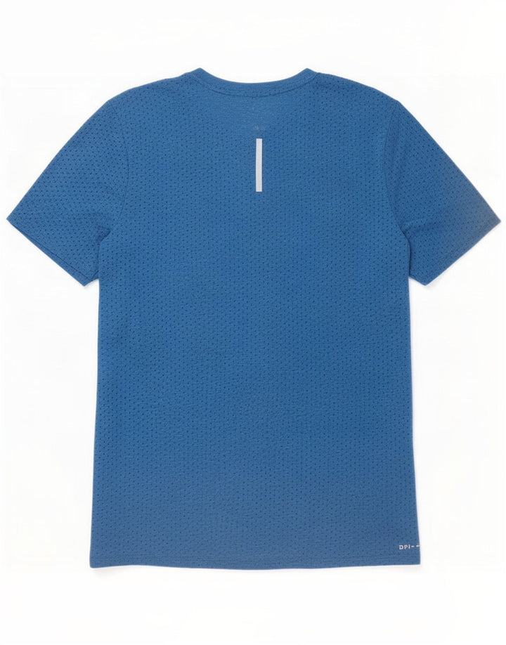 Nike Herren Dri Fit T-Shirt Top Mittelblau