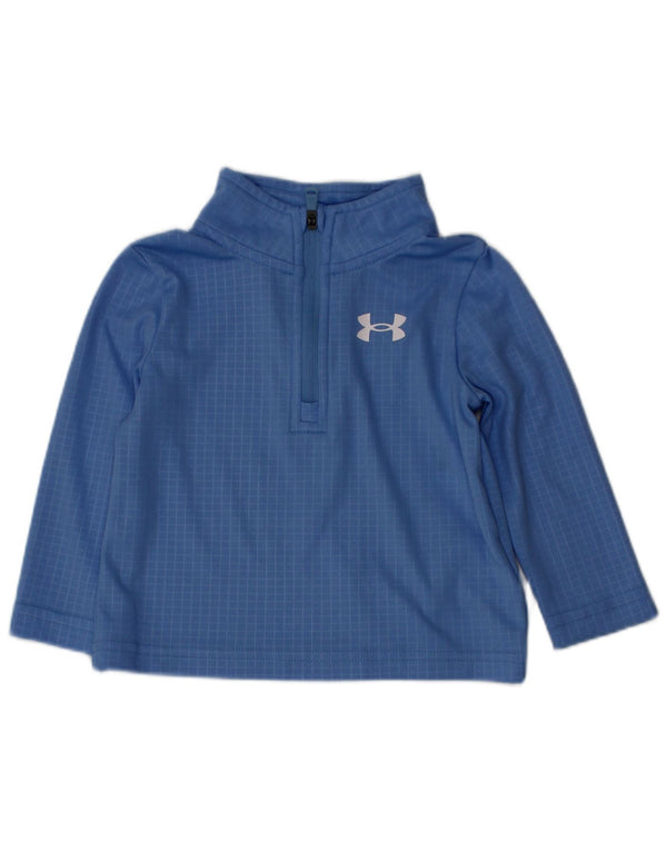 Under Armour Baby-Jungen-Pullover-Trainingsanzug-Oberteil, 6–9 Monate, blaues Gingham