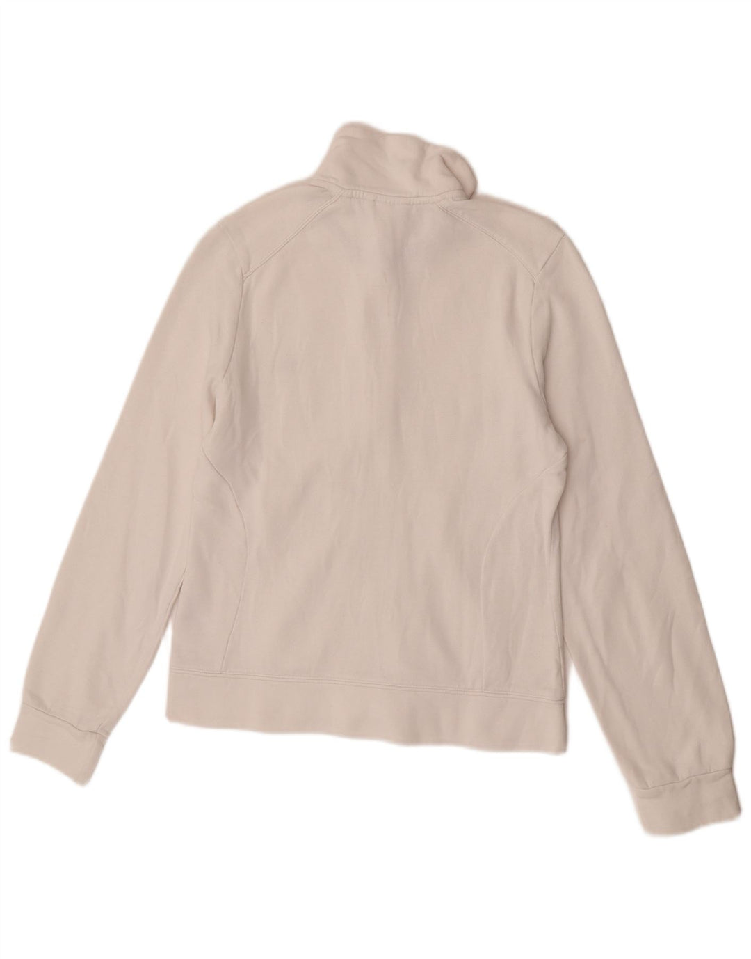 Adidas Damen Trainingsanzug Top Jacke UK 12 Mittelweiße Baumwolle