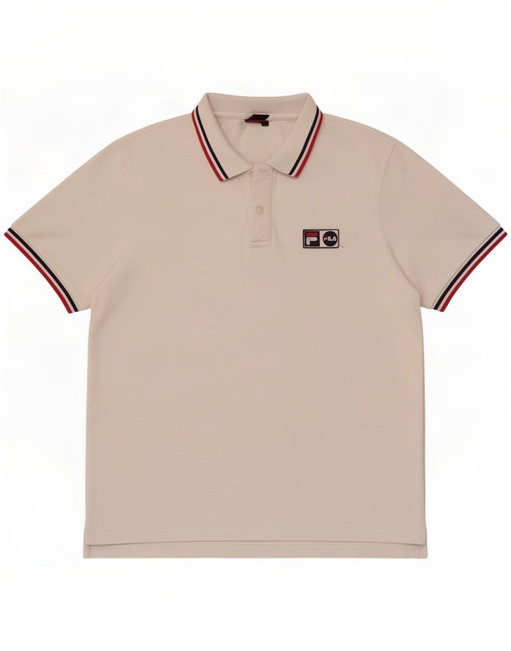 Fila Herren Poloshirt XL Weiße Baumwolle