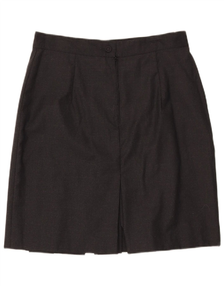 SISLEY Womens Pencil Skirt W32 Large  Black Wool