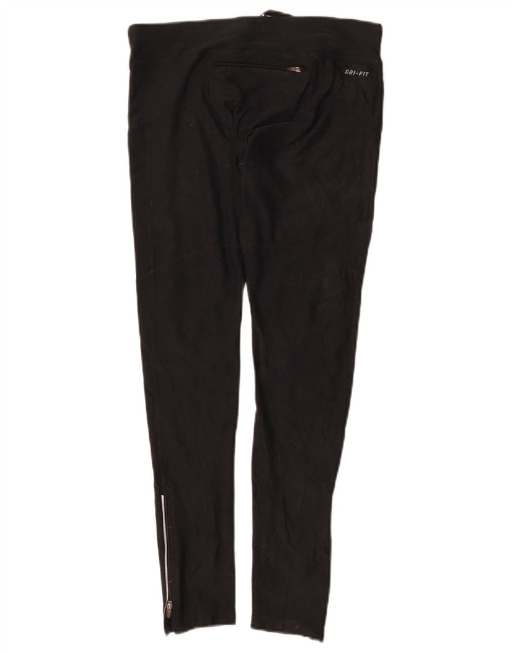 Nike Damen Dri Fit Trainingshose UK 10 Small Schwarz Polyester