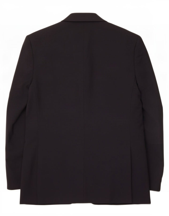 Marks & Spencer Herren-Blazer mit 2 Knöpfen, EU 38, mittelmarineblaue Schurwolle