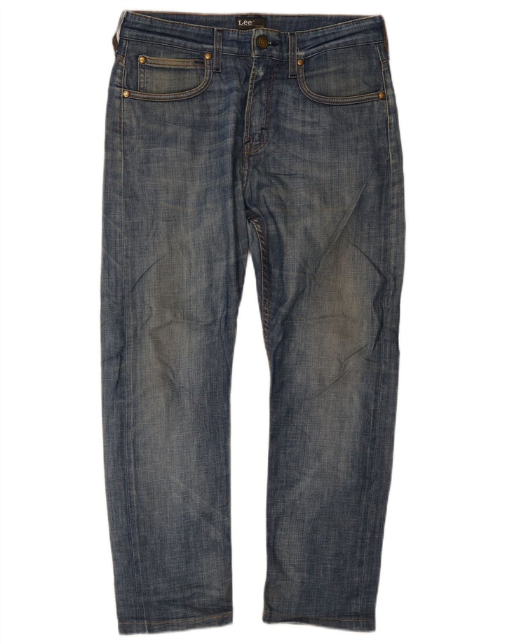 Lee Herren Ramone Slim Jeans W32 L26 Blaue Baumwolle