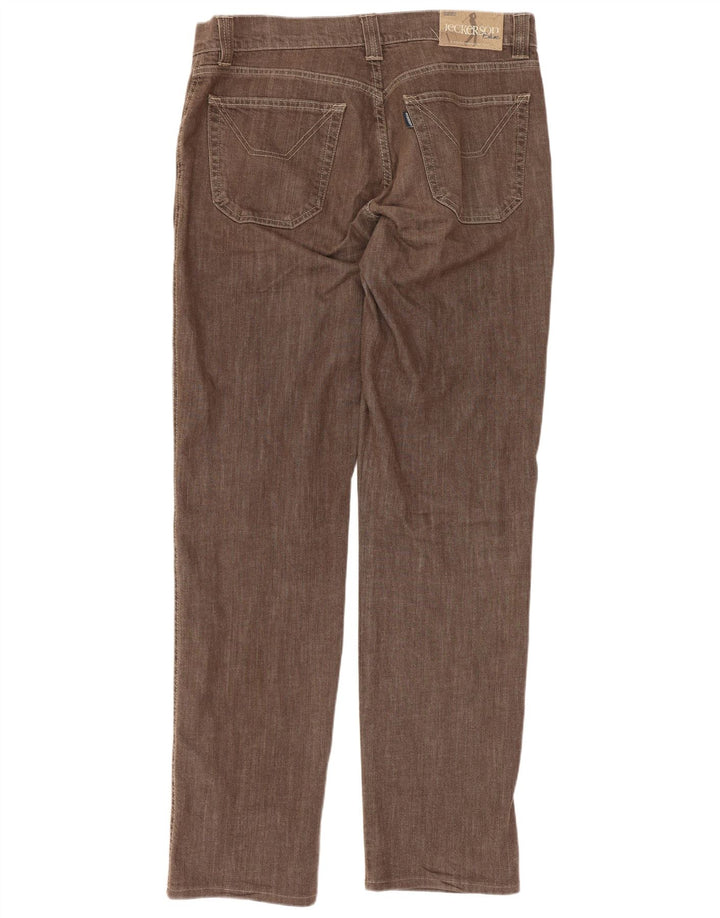 Jeckerson Herren Regular Jeans W30 L32 Braune Baumwolle