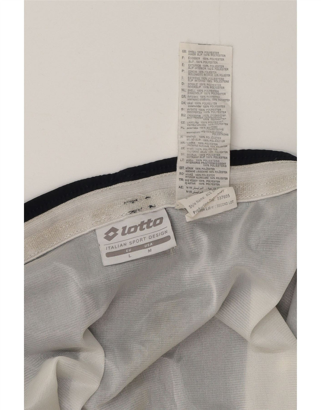 Lotto Herren-Sportshorts, groß, marineblau, Polyester