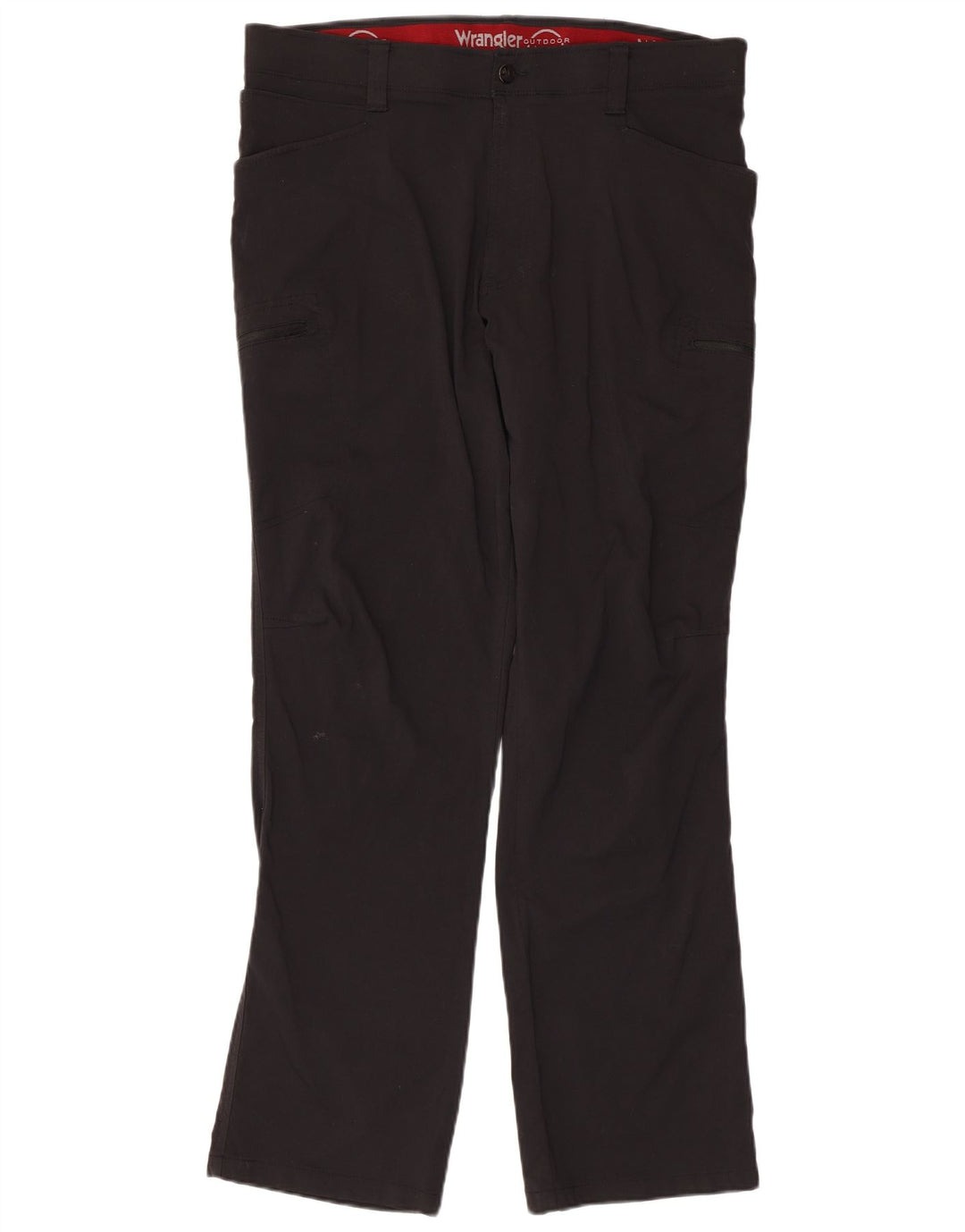 WRANGLER Gerade Cargohose für Herren, W36, L32, schwarzes Nylon