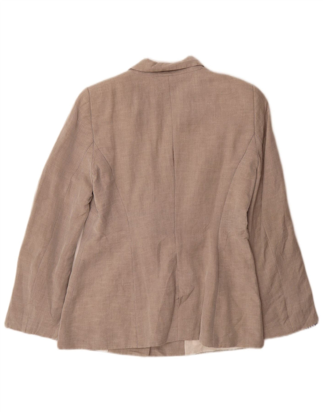 Zara Damen 1-Knopf-Blazerjacke UK 12 Mittelgrau