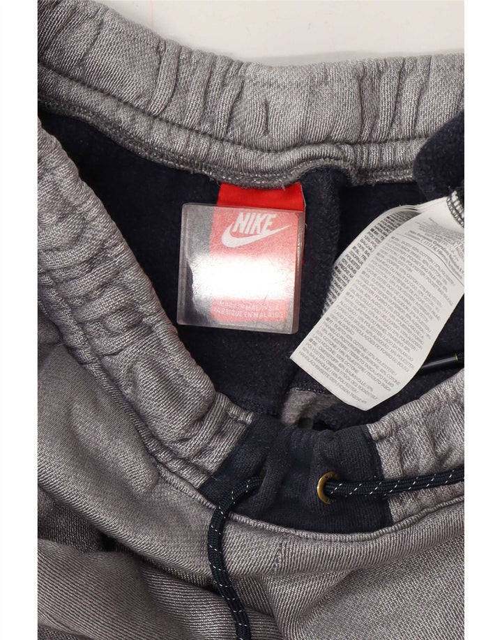 Nike Herren-Sportshorts, groß, graue Colourblock-Baumwolle
