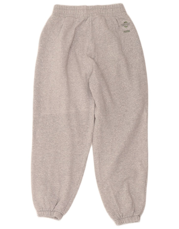Puma Mens Tracksuit Trousers Joggers Small Grey Cotton