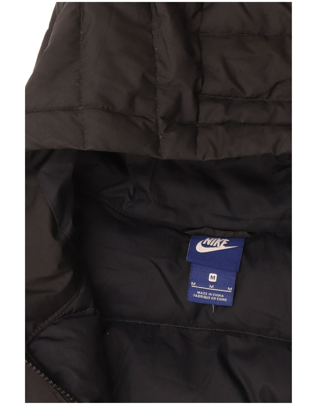Nike Damen-Kapuzenjacke, gepolstert, UK 12, Mittelgrau
