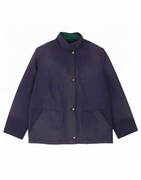 Marks & Spencer Damen-Windbreakerjacke mit Kapuze, UK 20 2XL, Marineblau