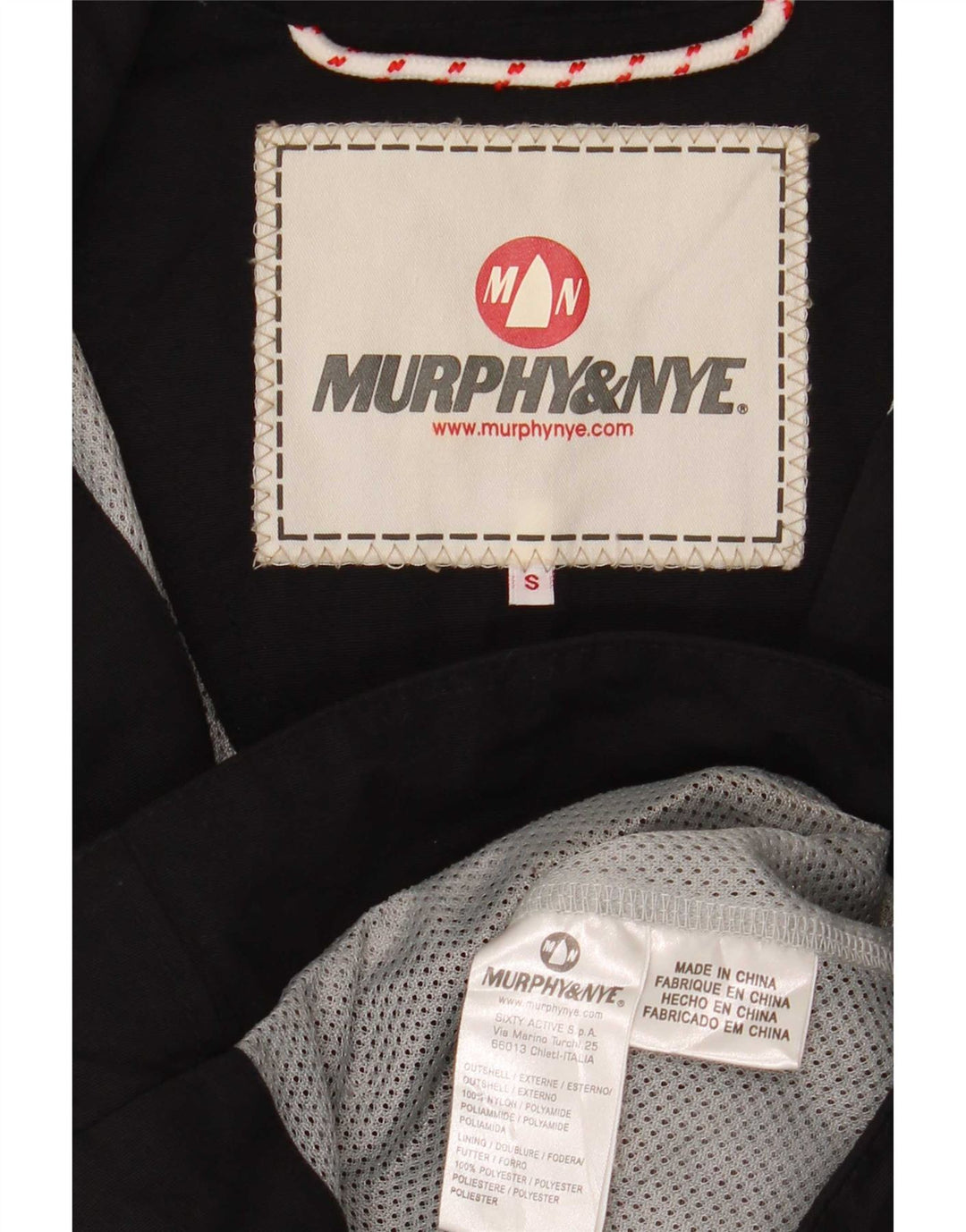 Murphy & Nye Damen Regenjacke UK 10 Small Black Nylon