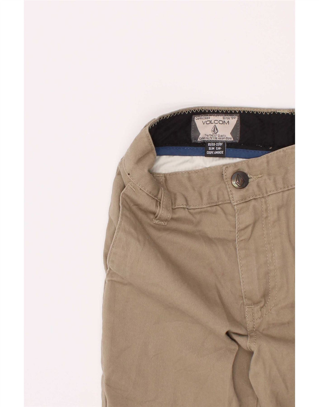 Volcom Chino-Shorts für Jungen, 7–8 Jahre, W22, beige Baumwolle