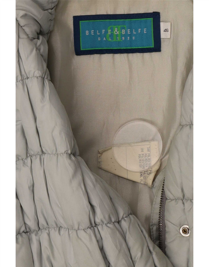 Belfe & Belfe Wattierte Damenjacke IT 46 Large Grau Polyester