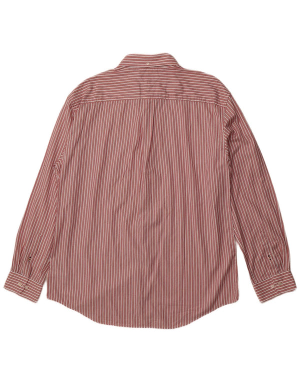 Tommy Hilfiger Herrenhemd 2XL rot gestreift aus Baumwolle