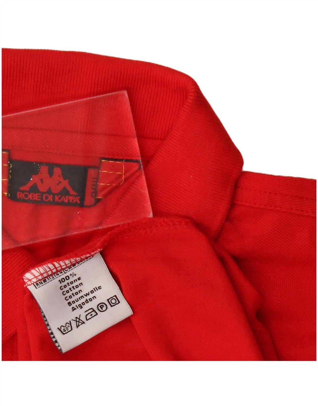 KAPPA Damen Poloshirt UK 10 Small Rot Baumwolle