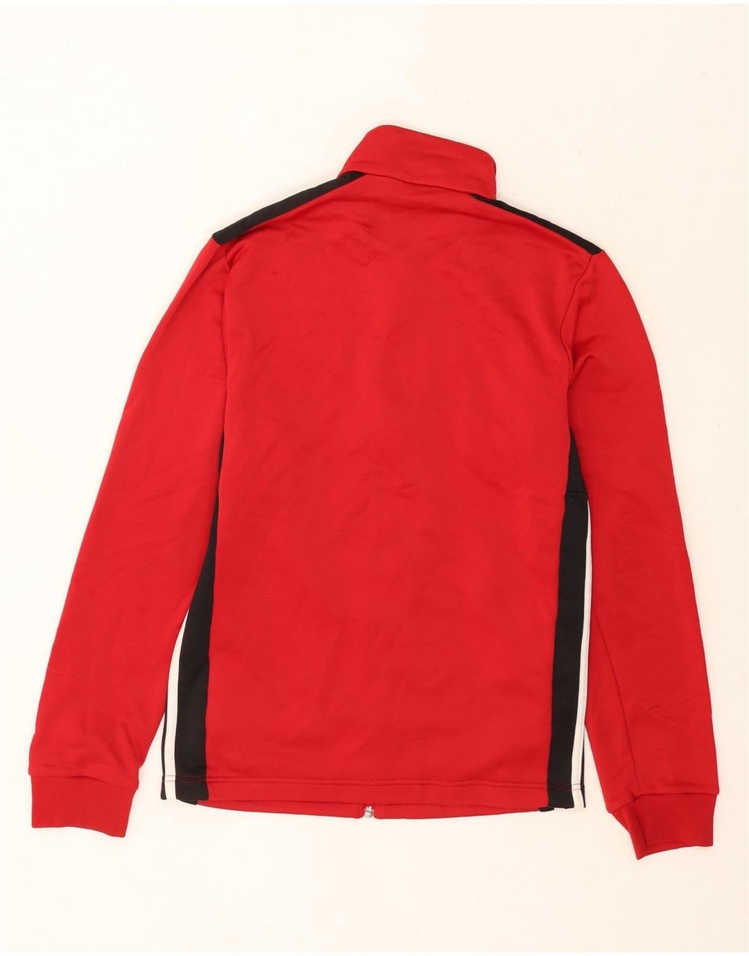 Adidas Herren-Trainingsanzug-Top-Jacke, klein, rotes Farbblock-Polyester