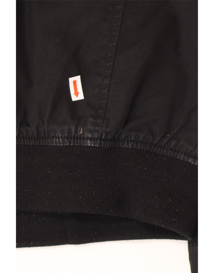 Marks & Spencer Herren Autograph Bomberjacke UK 42 XL Schwarz Baumwolle