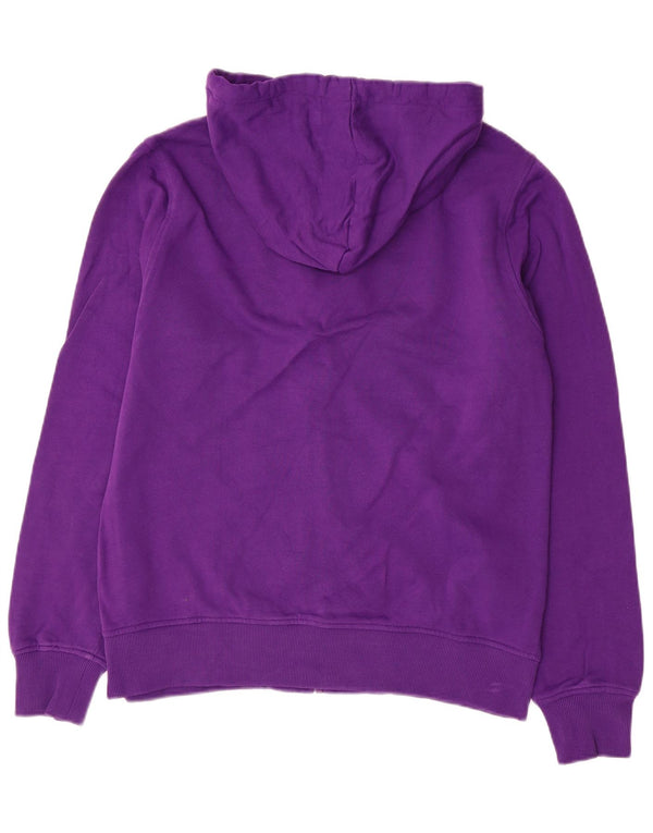KAPPA Herren-Kapuzenpullover mit Reißverschluss, mittelviolette Baumwolle