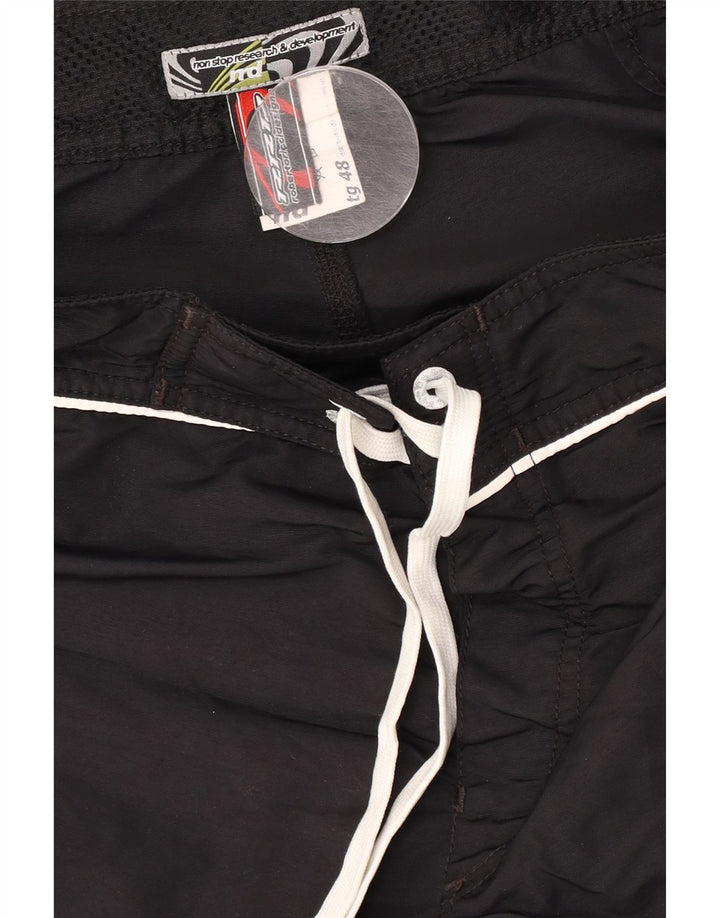 Reebok Herren Graphic Sport Shorts IT 48 Medium Schwarz Geometrisch