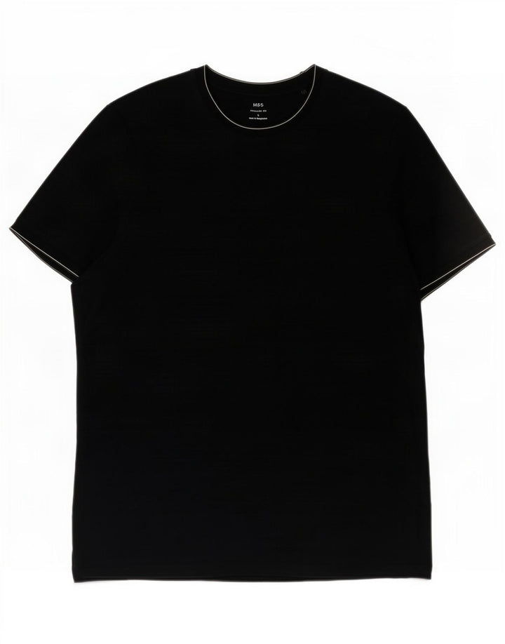 Marks & Spencer Herren-T-Shirt mit normaler Passform, groß, marineblau, Baumwolle