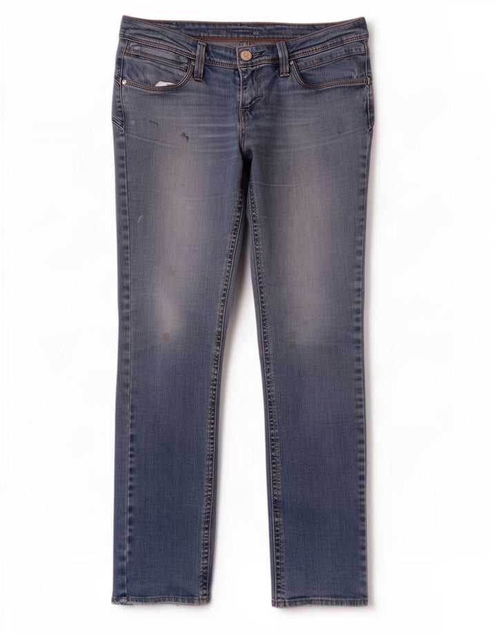 Levi's Damen-Jeans mit niedriger Taille, gerade, W32, L32, blaue Baumwolle