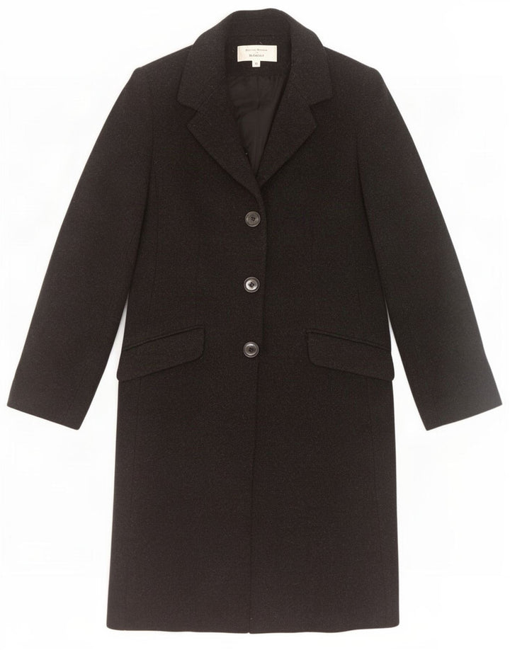 Helene Berman Damen Blarney Mantel UK 12 Mittelschwarze Wolle