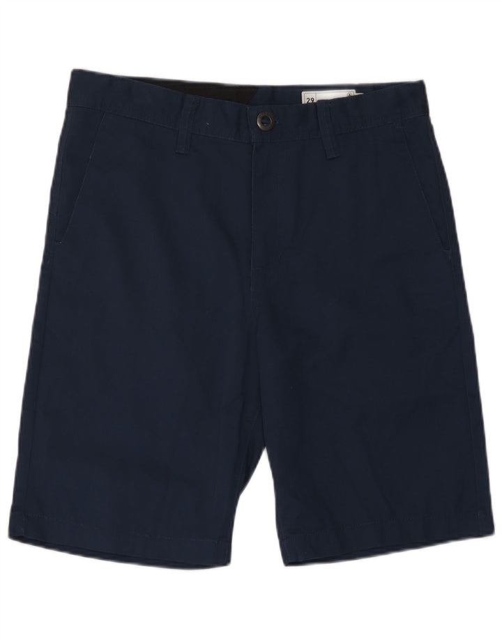 Volcom Herren Chinoshorts W29 Small Marineblau Polyester