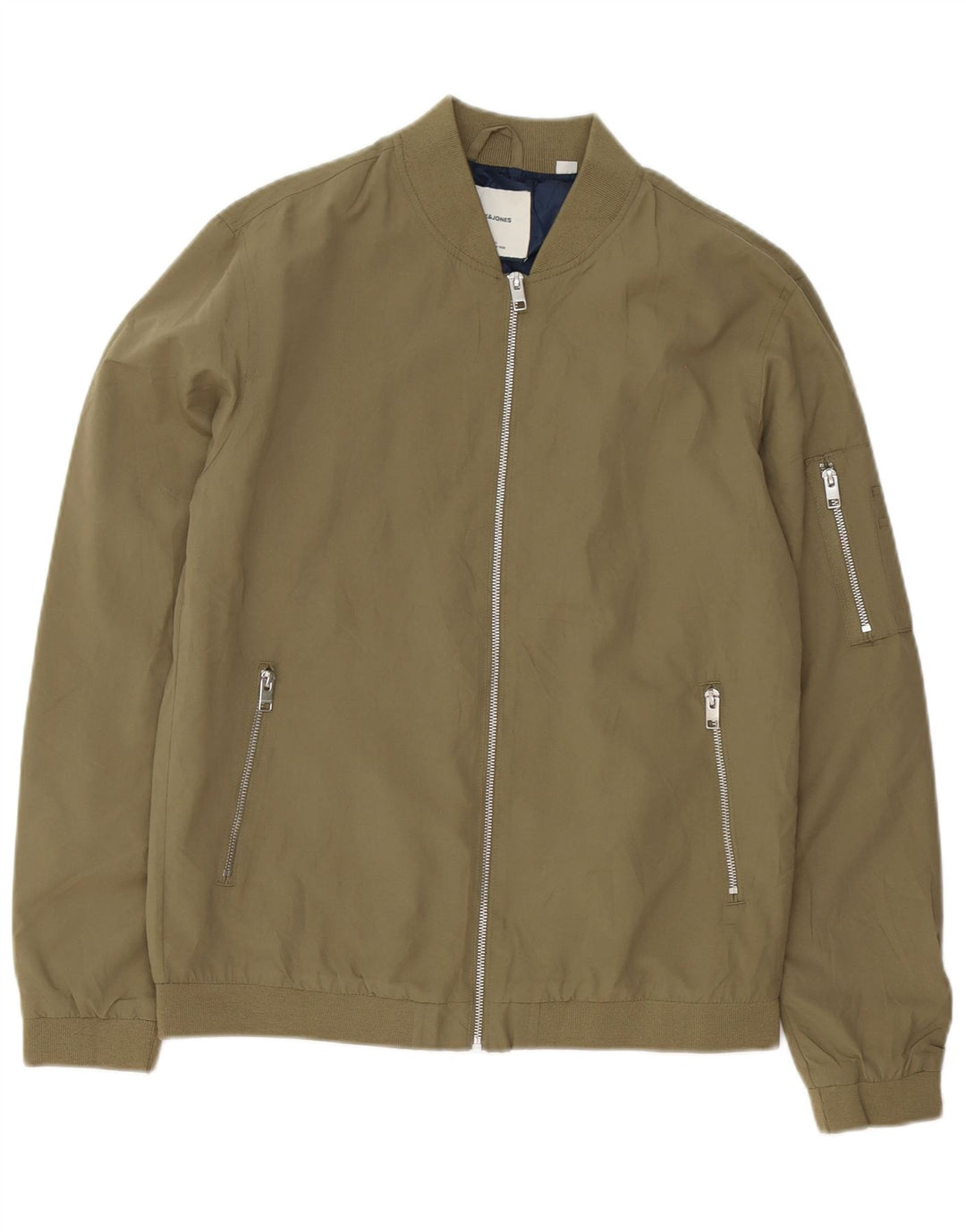 Jack & Jones Herren Bomberjacke UK 40 Large Khaki Polyester