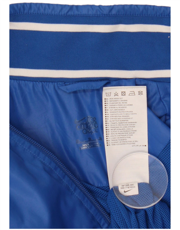 NIKE Herren-Trainingsanzugoberteil mit Grafik, XL, blaues Nylon