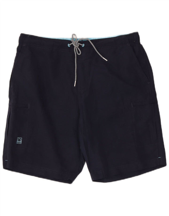 Marks & Spencer Herren-Badeshorts, groß, marineblau, Polyester