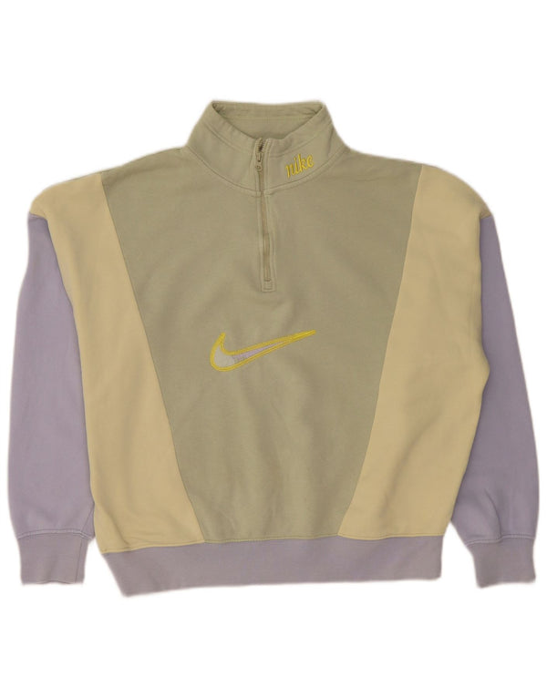 Nike Womens Loose Fit Graphic Sweatshirt Pullover UK 10 Small Grün