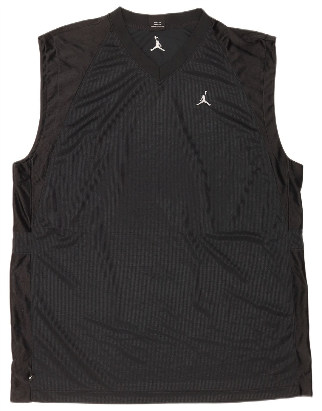 Jordan Herren Weste Top UK 47/48 2XL Schwarz Polyester