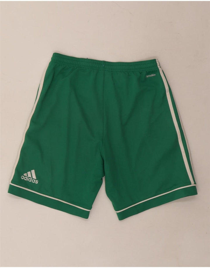 ADIDAS Climalite Sportshorts für Jungen, 13–14 Jahre, grünes Polyester