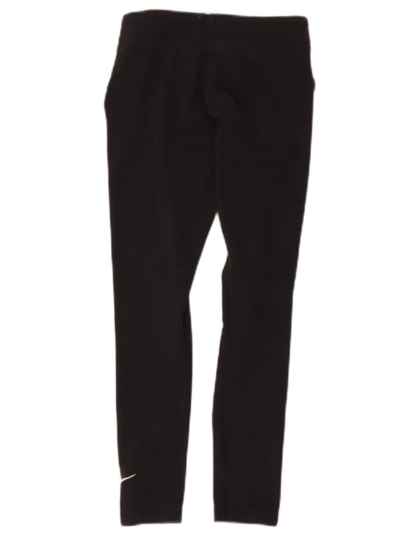 Nike Mädchen-Leggings, 10–11 Jahre, mittelgroß, schwarze Baumwolle