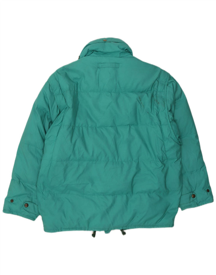 Think Pink gepolsterte Herrenjacke mit Kapuze, Größe 50, großes grünes Nylon