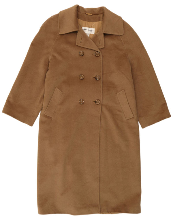 Pierre Cardin Damen Zweireihiger Mantel UK 14 Large Braun